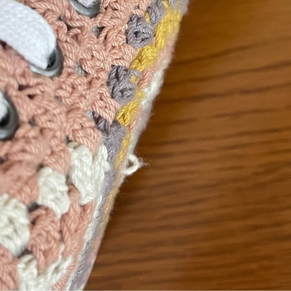 Lucky Brand Curla High Top Platform Crochet Sneakers Size 8 - Picture 14 of 16